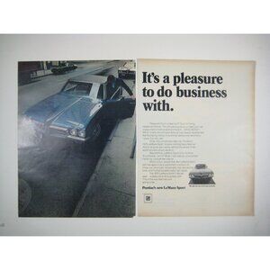 Vintage 1968 Pontiac LeMans Sport Car GM Advertisement Print Print Ad 2 Pages